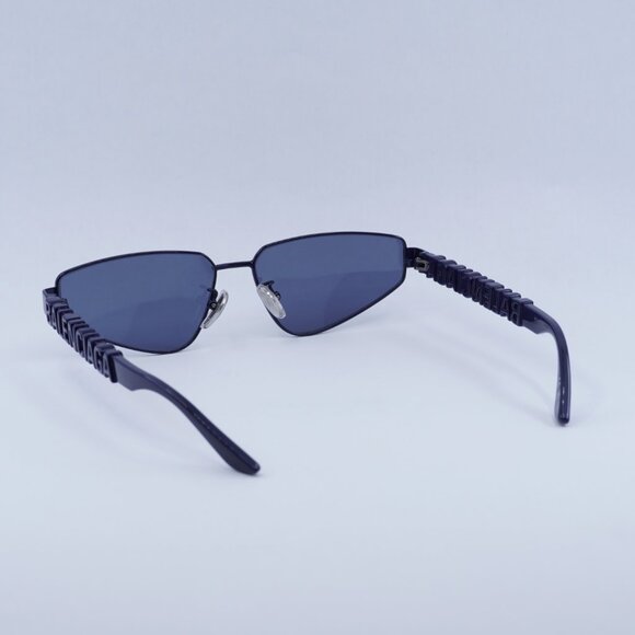 Balenciaga BB0107S 003 Sunglasses - Navy Blue Frame, Blue Lenses main image 6